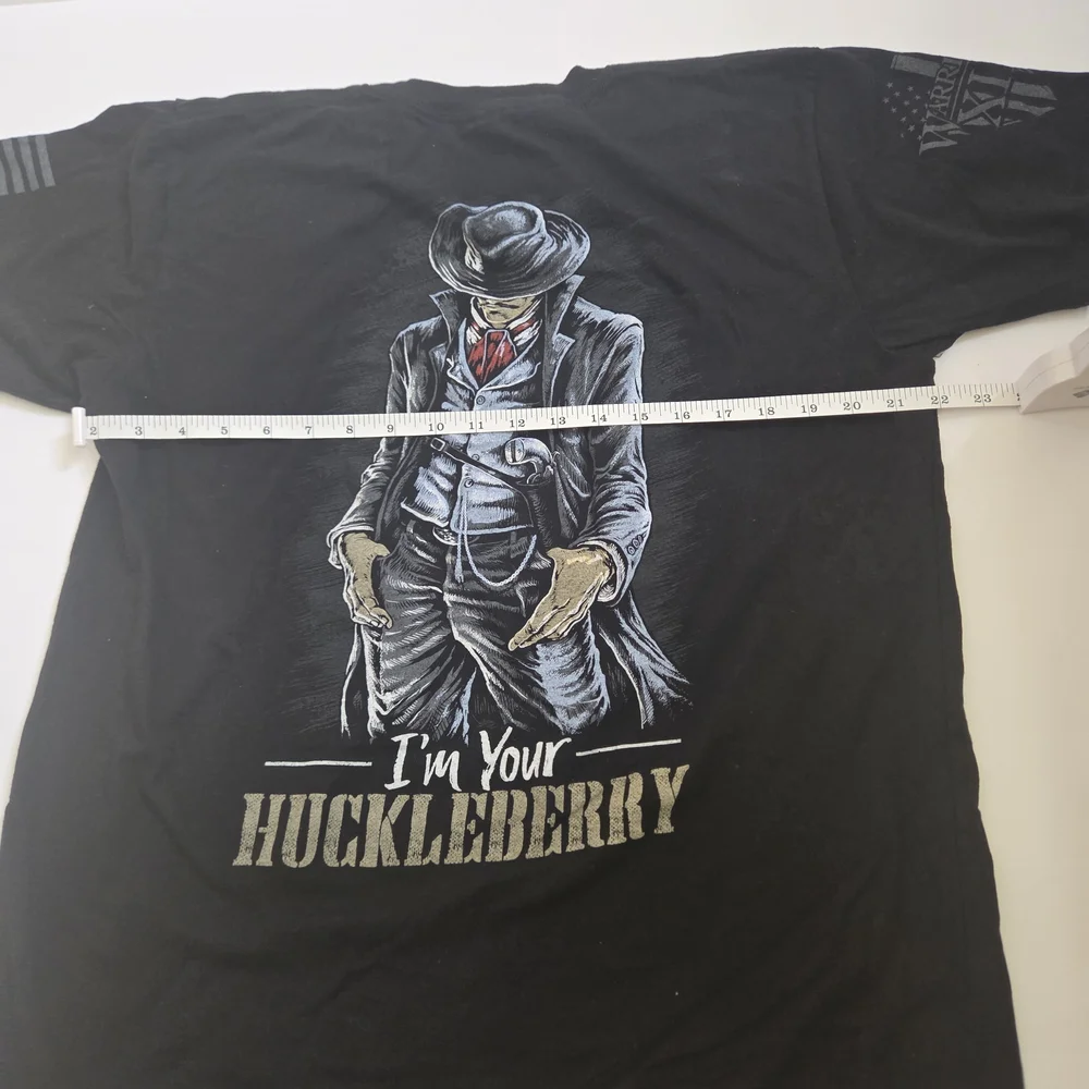 Im Your Huckleberry Black Graphic T-Shirt